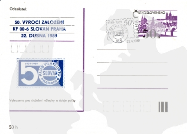 CDV 192 XXV / 89 - CZ 1989 04 001 ●
